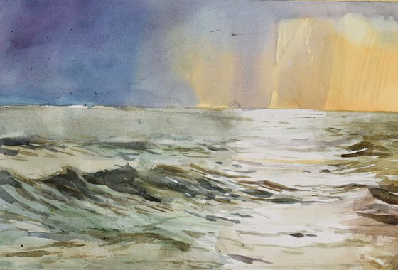 Sunset on the sea  ( 73 X 54 )