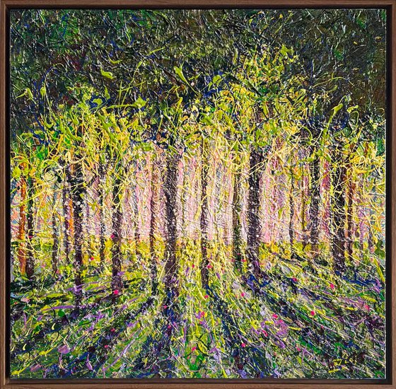 Spring Forest day - framed