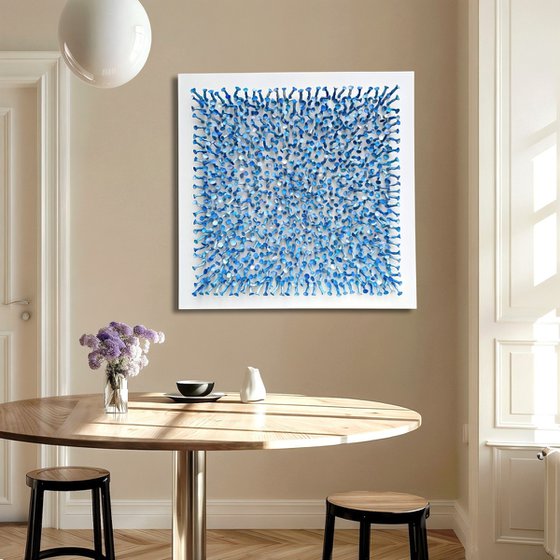 Connection, blue #26 (36"x36")