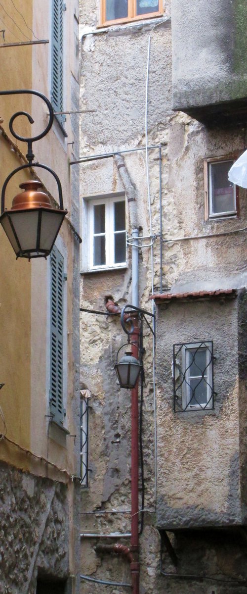 Old Town, Grasse, french village street scene by oconnart