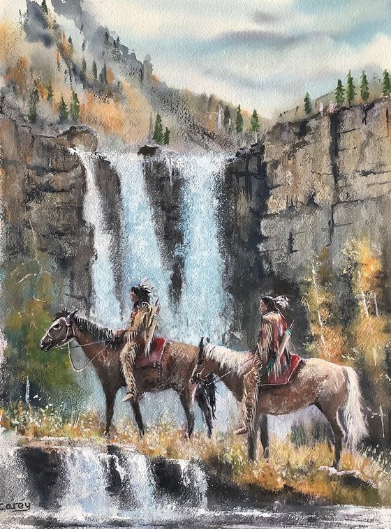 Beneath the waterfalls