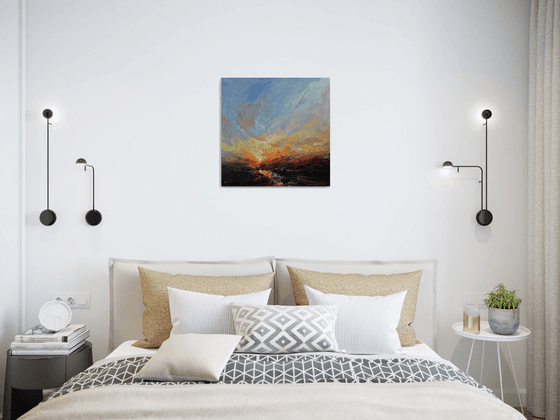 In the evening embrace