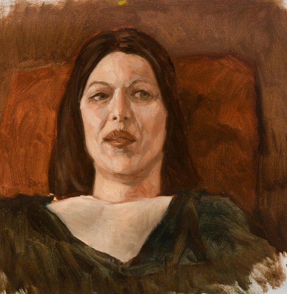 modern portrait from life model