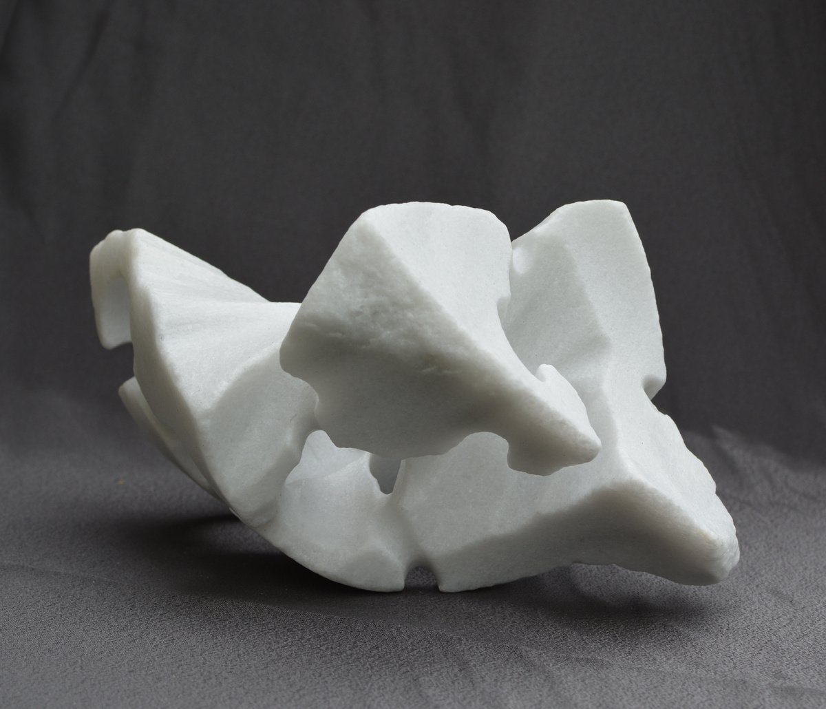 Abstract Stone Sculpture By Ognyan Chitakov, 8 X 5", "Complex Reason", Original Artwork