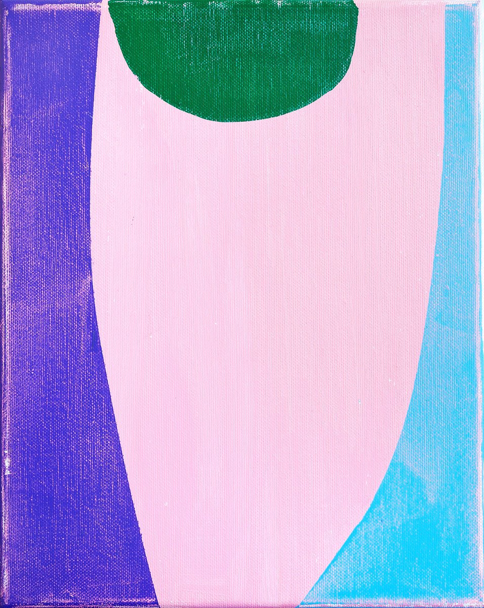 Geometric Abstract Acrylic Painting By Tommy Lennartsson, 9 X 12", Symphonia - 01, Original Artwork