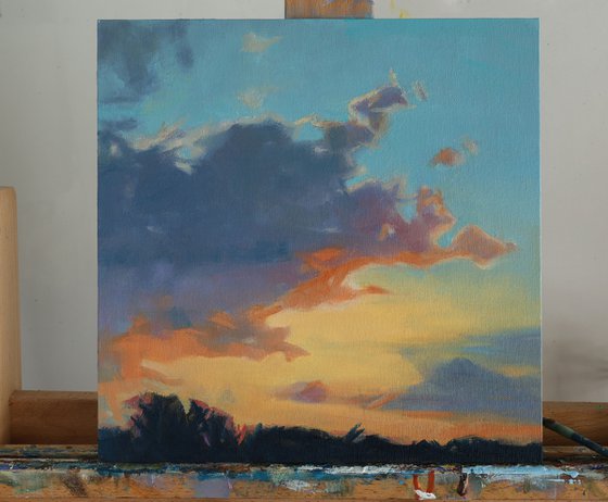 Sunset, Framed