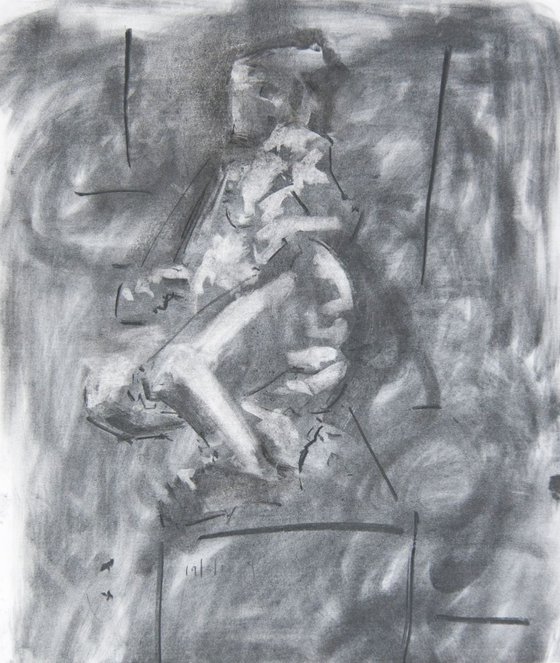 Nude Female -Life Drawing No 380