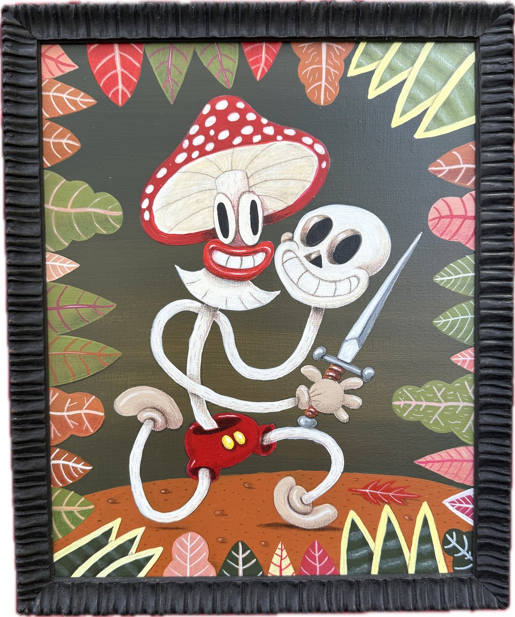 Cartoon Acrylic Painting , 771 - Hamlet By Paolo Andrea Deandrea, 11 X 13, Artwork For Sale On Artfinder