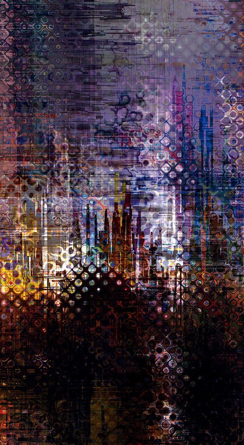 Ciudades abstractas XXIII/XL large original artwork by Javier Diaz