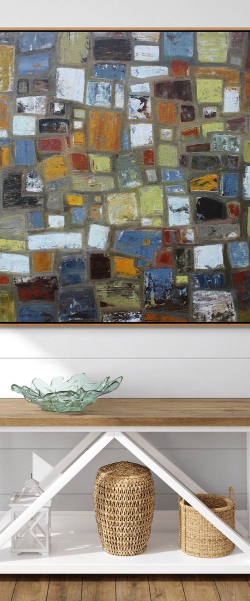 Abstract in Earth Tones by Sage Mountain Studio