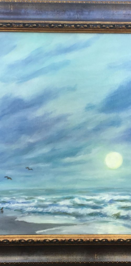 FULL MOON - MYRTLE BEACH by Kathleen McDermott