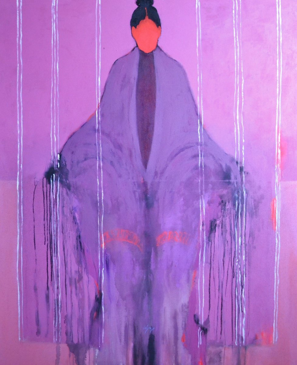 Violet Silence By Gela Mikava, 41 X 51, Artwork For Sale On Artfinder