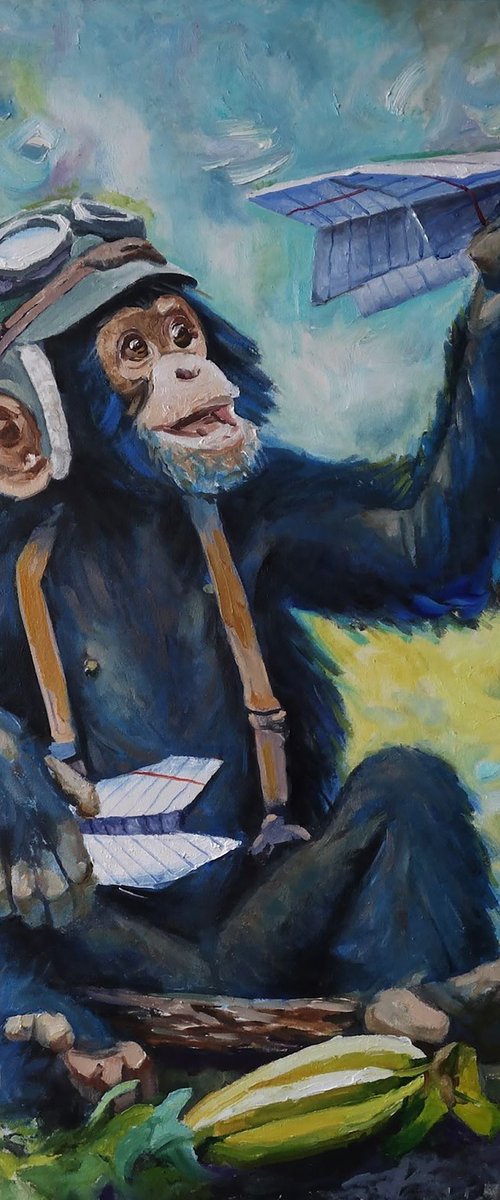 Portrait of a Monkey by Anatolii Varvarov