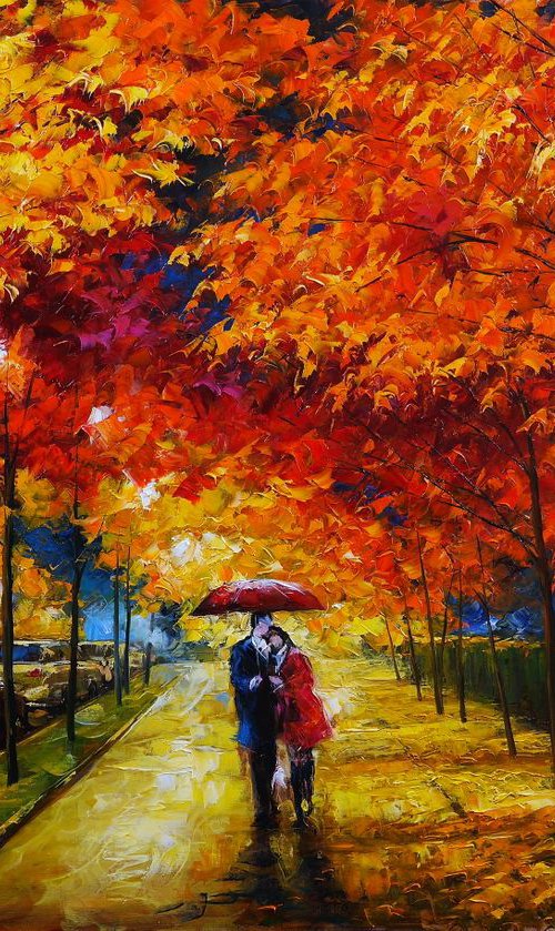 "Two under one umbrella" by Gennady Vylusk