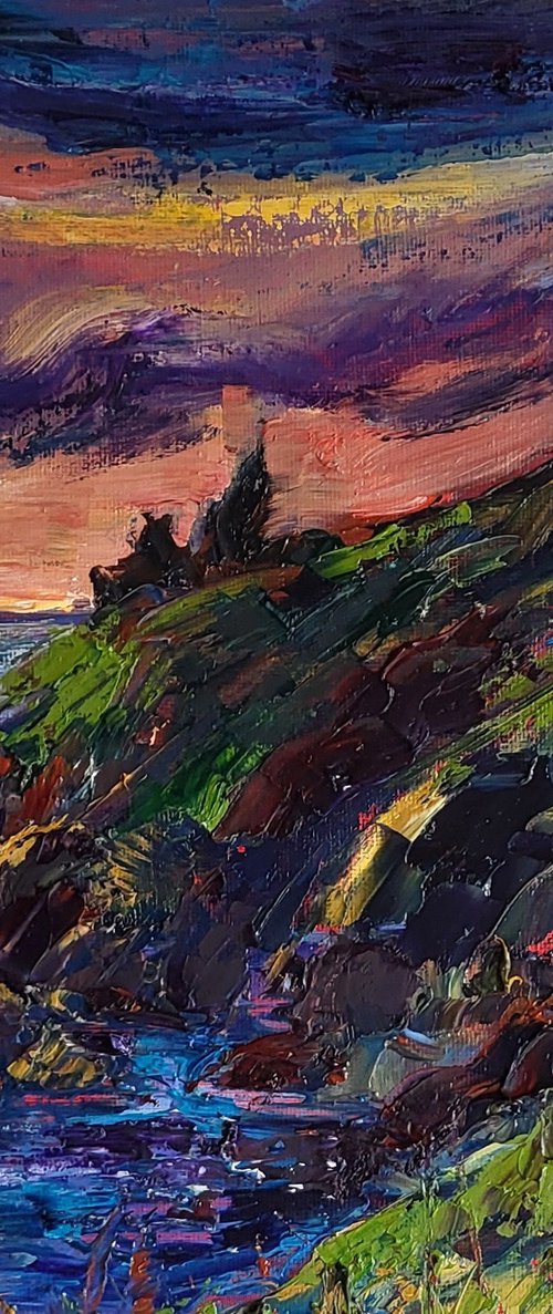 Black-Castle Sunrise by Niki Purcell