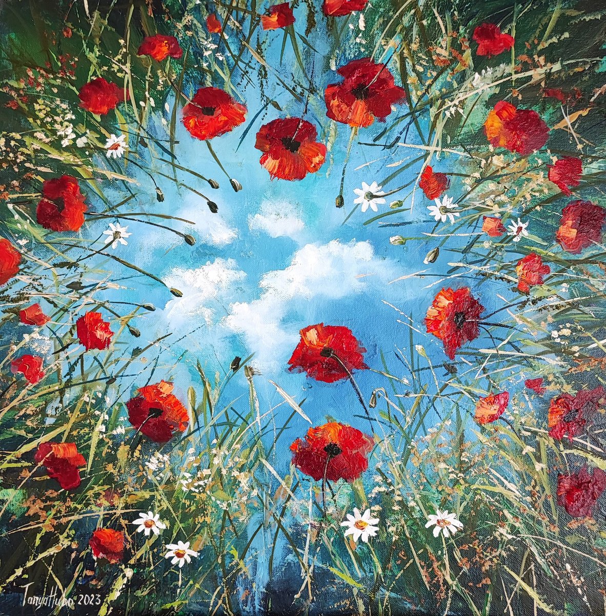 Poppy field. by Tatajana Obuhova