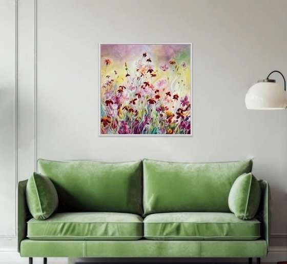 'Happiness'- Bright Flower Meadow