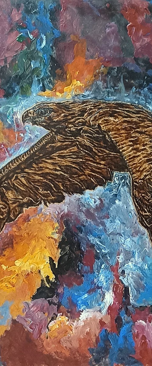 Eagle Fly Free by MILIS Pyrography