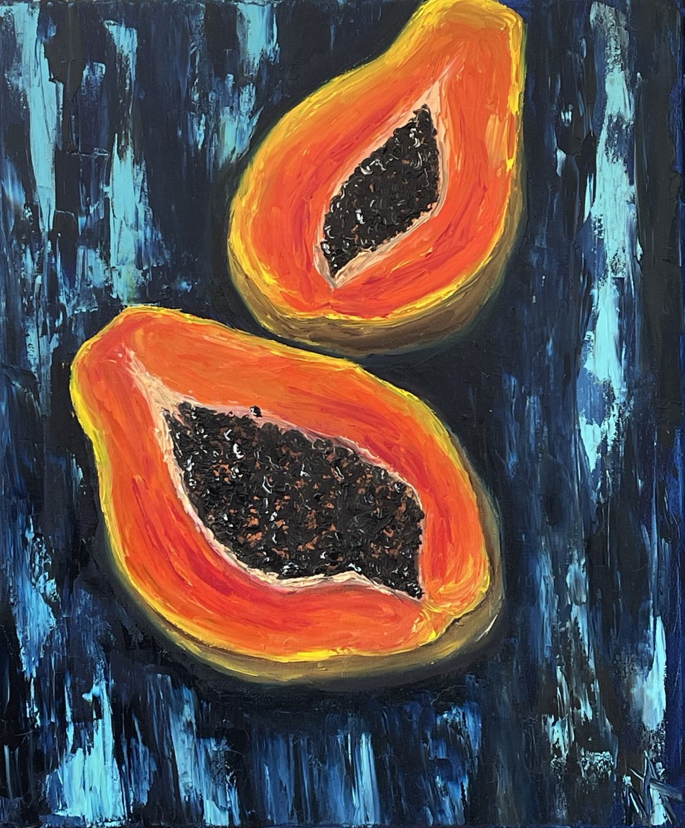 Papaya by Anastasiia Novitskaya