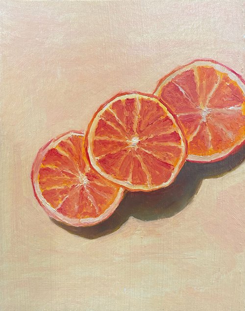 3 Oranges — modern still life by ILDAR M. EXESALLE