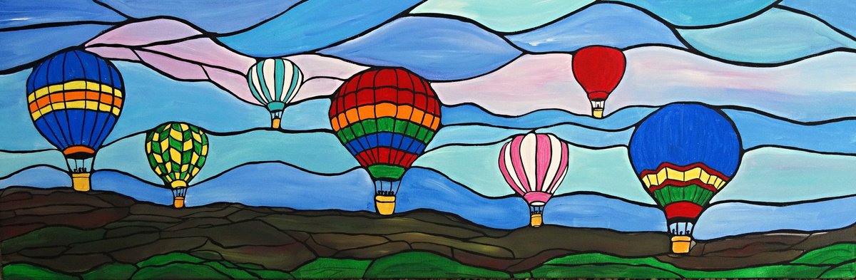 Hot air balloon race by Rachel Olynuk