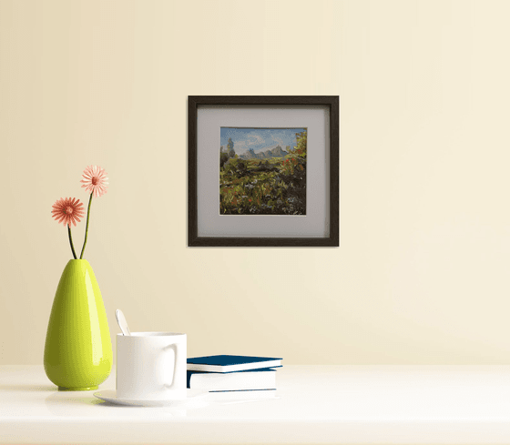 Sunny day. landscape.