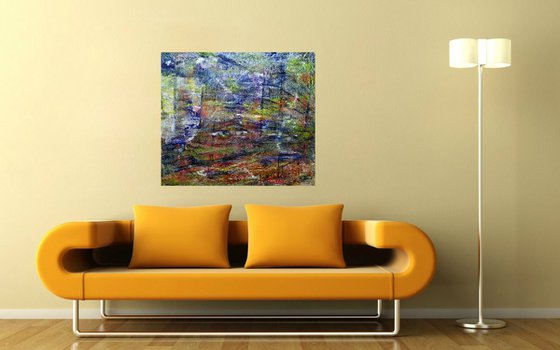 Suburbia (n.285) - 90 x 80 x 2,50 cm - ready to hang - acrylic painting on stretched canvas