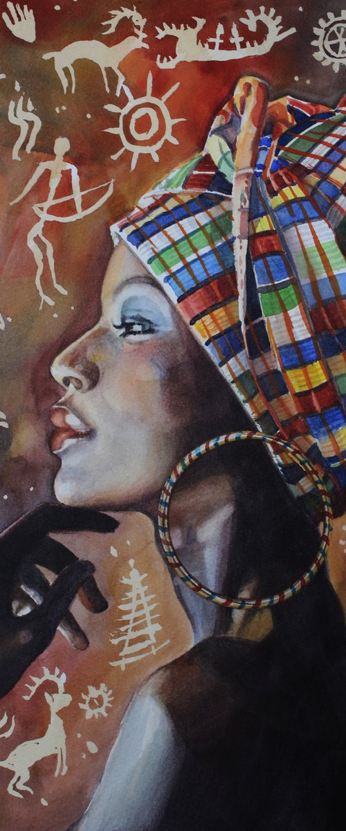 african beauty 5 by Volodymyr Melnychuk