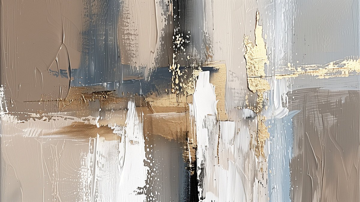 Organic Abstract Giclee Print By Tatiana Malinovscaia, 39 X 20", Golden Mood, Original Artwork