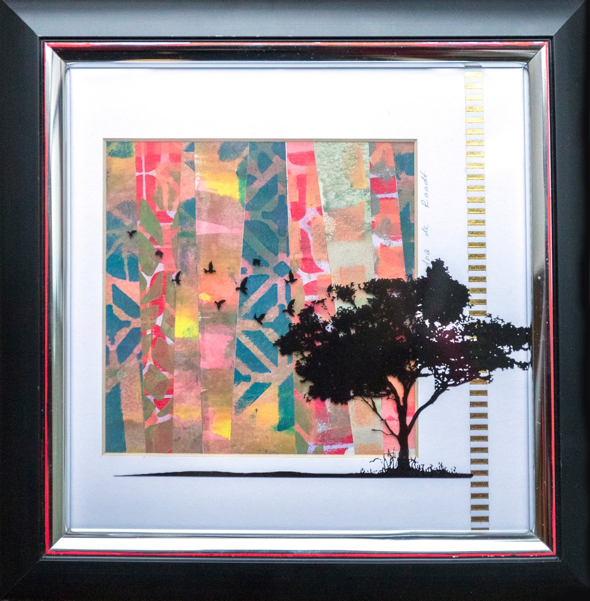 Animal Collage By Ariadna De Raadt, 10 X 10, Waiting For A New Day 3, Original Artwork