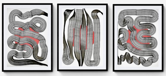 Triptych Drawing 432