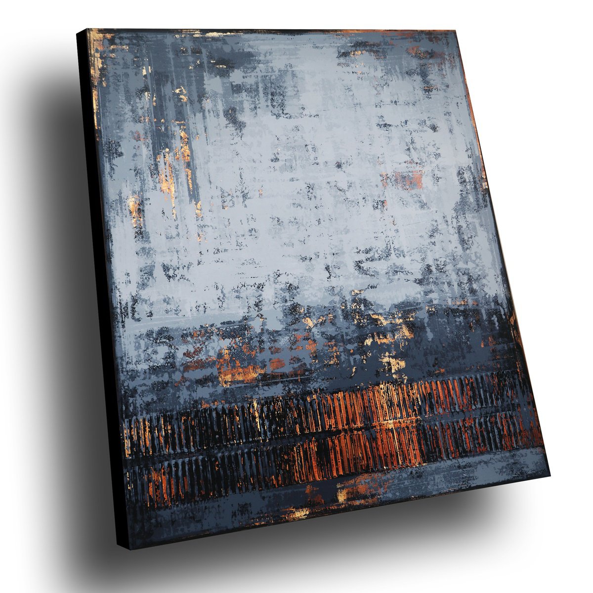 Organic Abstract Acrylic Painting By Inez Froehlich, 39 X 47, On The Other Side, Original Artwork