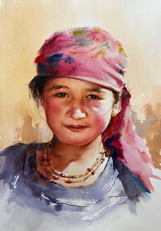 "The Pink Headscarf"