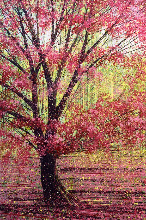 Red Tree in Spring