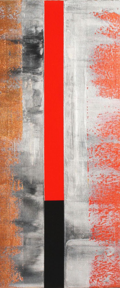 The Red Black Line (SOLD 4/18/2018) by Robert Lynn