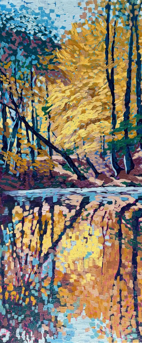 Golden Reflection by Zulfiya Mukhamadeyeva