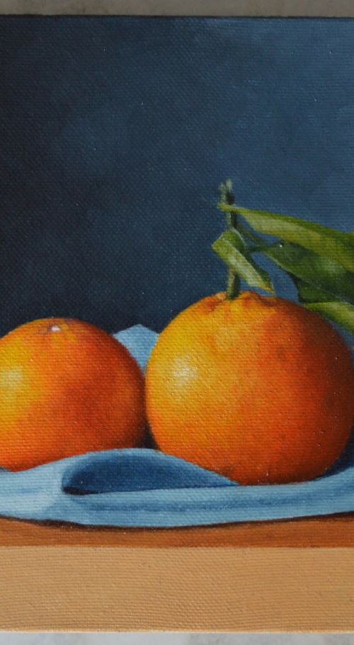 two oranges still-life by Paola Alì