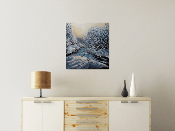 The silence of a frosty morning is heard