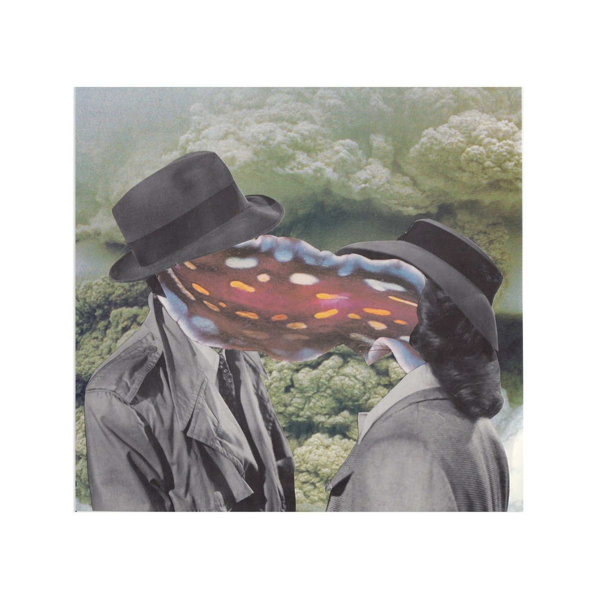 Surrealistic Portrait Collage By Jon Garbet, 12 X 12, True Romance, Original Artwork