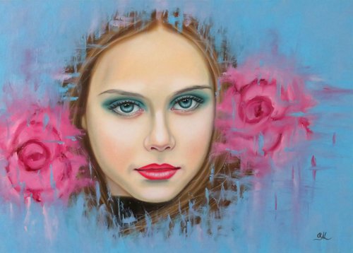 "Ragazza con le rose" by Monika Rembowska