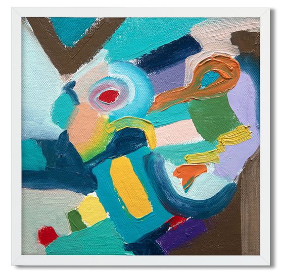 Birds Eye Abstract Oil Painting