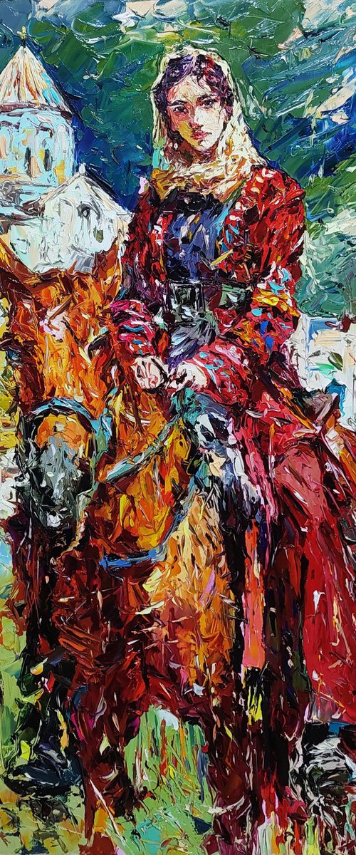 The Beauty Horsewoman by Andranik Harutyunyan