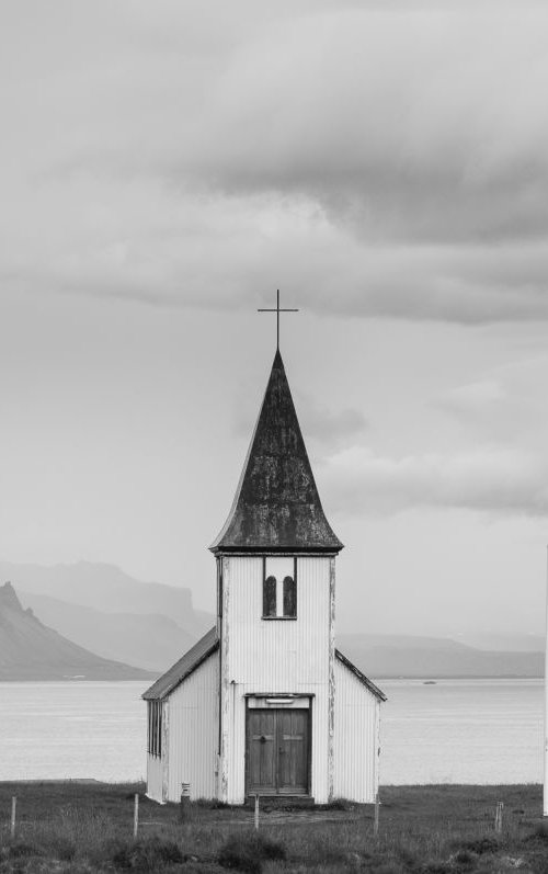 Church at Hellnar, Snaefellsnes, Iceland by Baxter Bradford