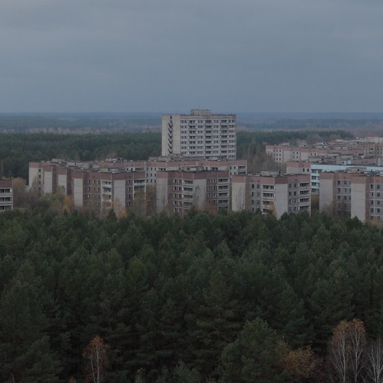 #65. Pripyat 16 floor roof sunrise - Original size