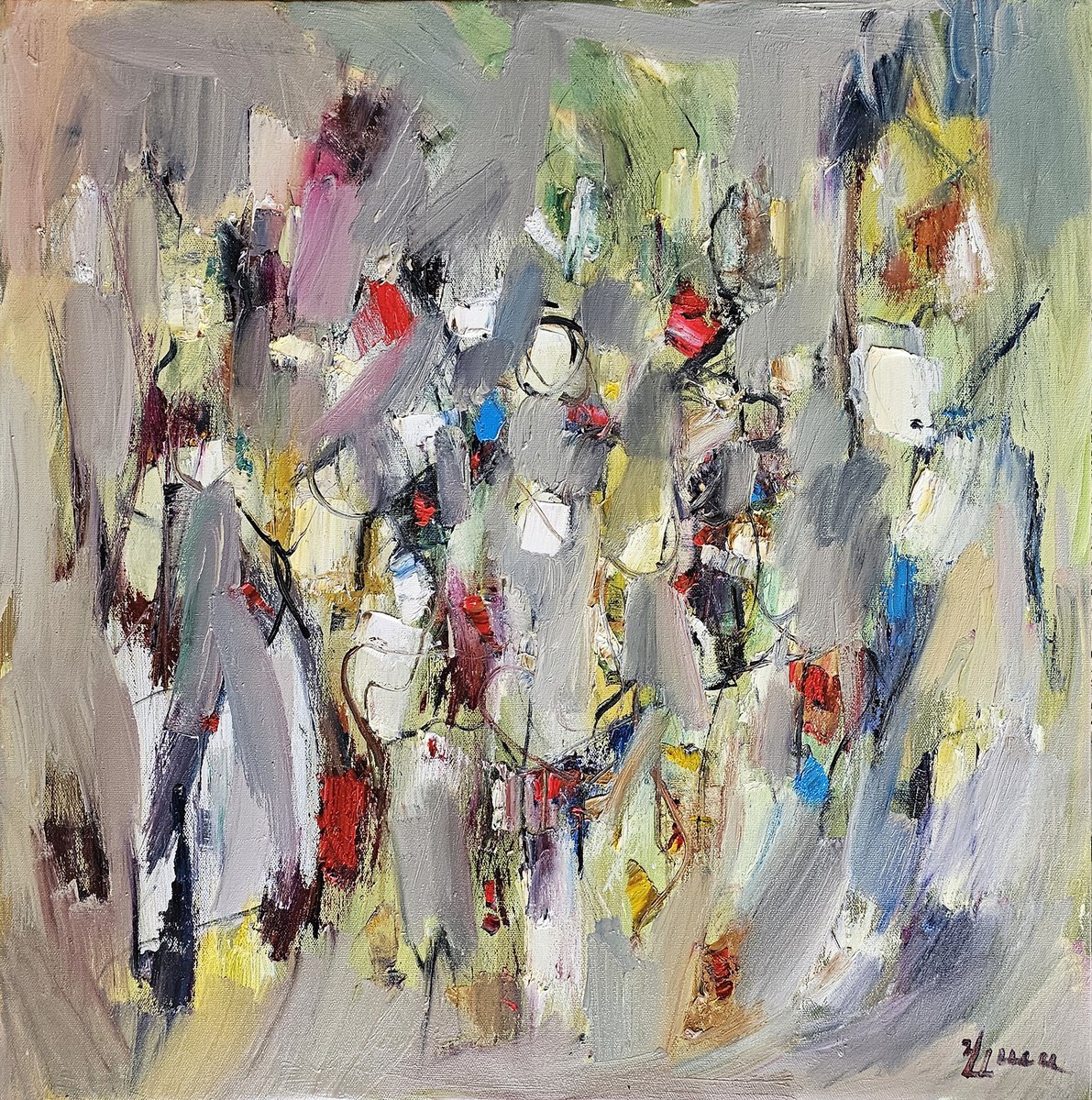 Color In The Mist By Vlas Ayvazyan, 28 X 28, Artwork For Sale On Artfinder