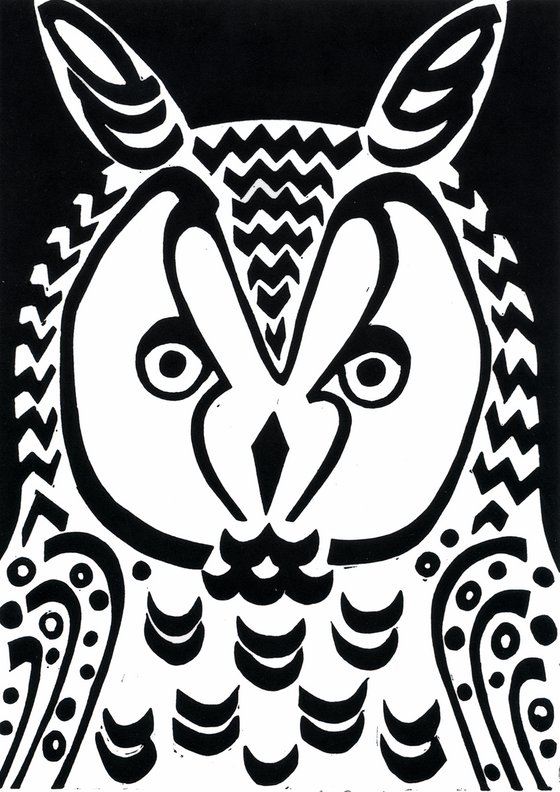 Long-eared Owl b/w (edition of 30)