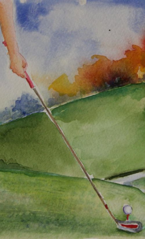 Motivation For Golfer by Geeta Yerra