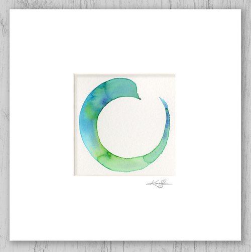 Enso Serenity 107 - Abstract Zen Circle Painting by Kathy Morton Stanion by Kathy Morton Stanion