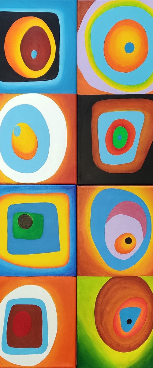 Harmony of colors -quadriptych by Vamosi Peter