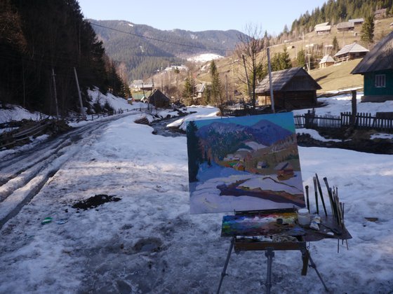 March in the Synevyrska Polyana